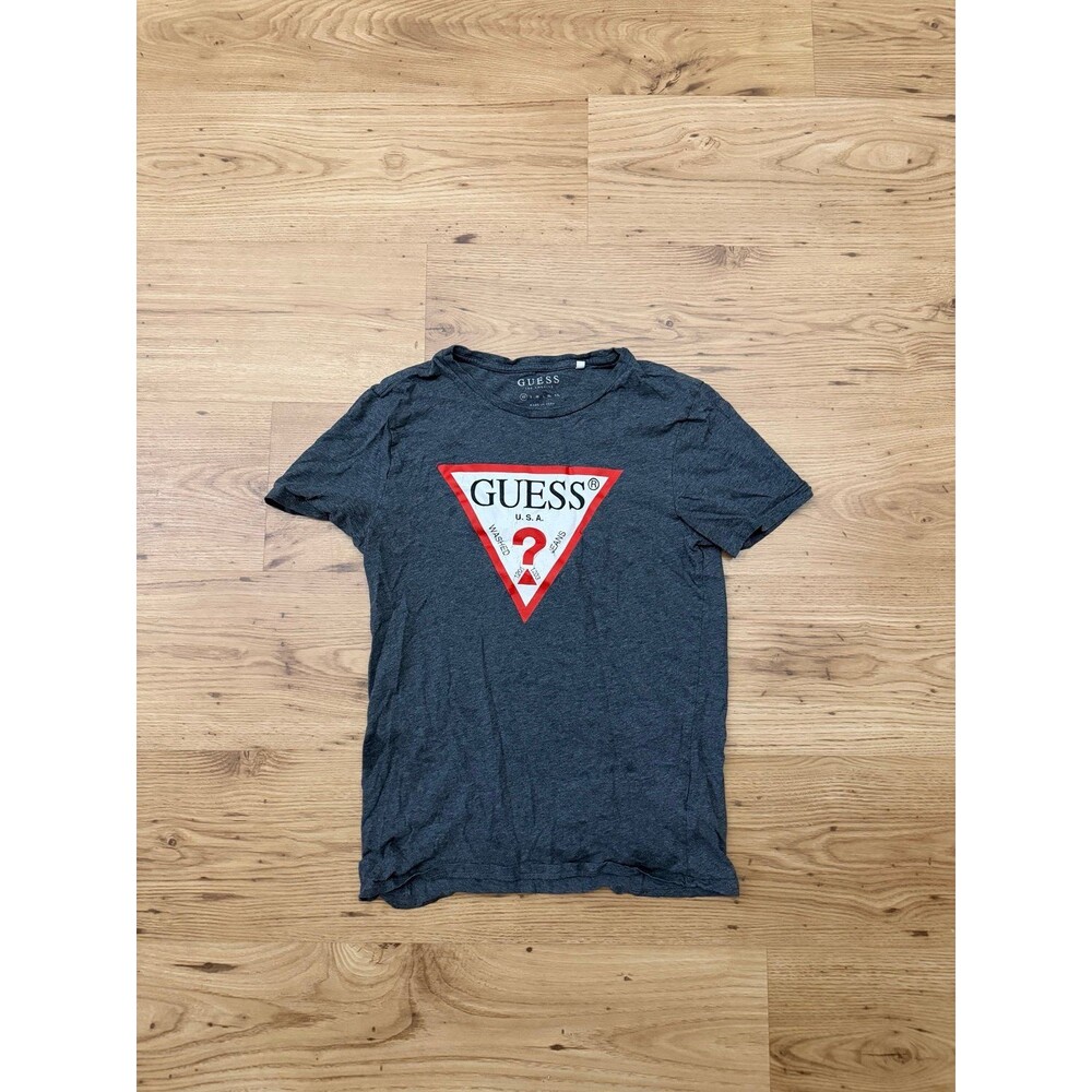 Guess Los Angeles Gray Triangle Logo T-Shirt